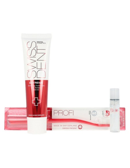 Toothpaste Set with Toothbrush Swissdent 4 Pieces
