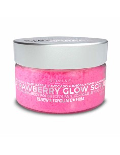 Body Cream Biovène Strawberry Glow Scrub 200 g