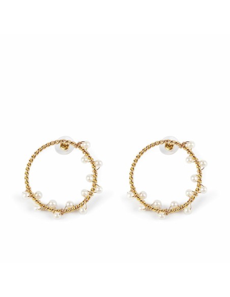 Ladies' Earrings Shabama Shima Brass gold-plated 4 cm