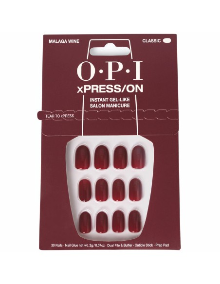 False nails Opi Malaga Wine Malaga Wine 30 Pieces
