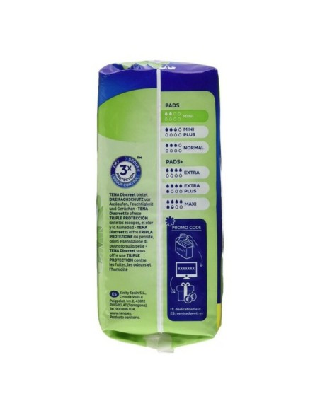 Incontinence Sanitary Pad Discreet Mini Tena (24 uds)