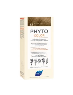 Permanent Colour Phyto Paris Color 8.3-light golden blonde 3 Pieces