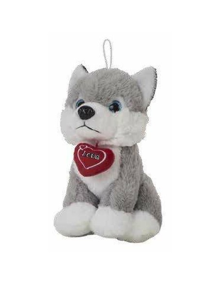 Fluffy toy Husky Heart 28 cm