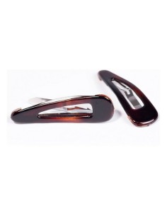 Hair Clips Inca Clip Concha Francesa Brown 2 Pieces