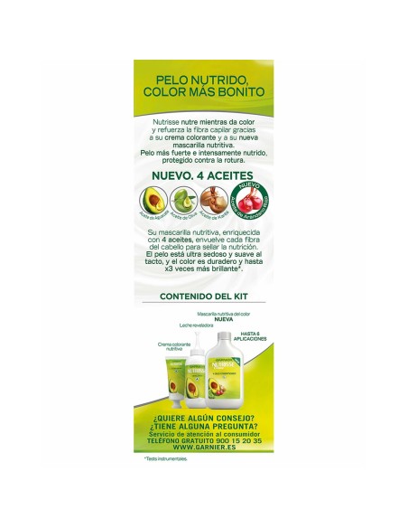Permanent Colour Creme Garnier Nutrisse (3 Units)