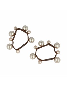 Hair ties Inca   Beads (2 Pieces)