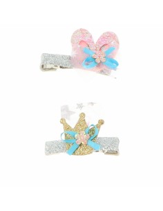 Hair Clips Inca   Glitter (2 Pieces)