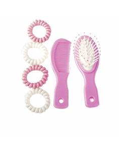 Child's Hairedressing Set Inca   Pink (6 Pieces)