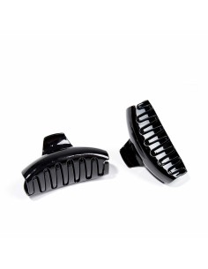 Hair clips Inca Pinza Grande Black 2 Units