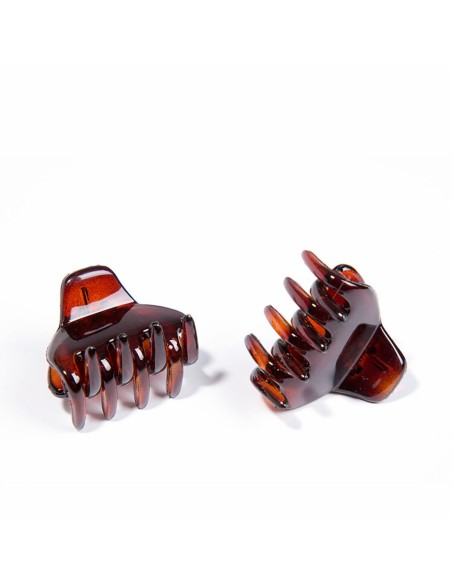 Hair clips Inca Pinza Pequeña Brown 2 Units Small