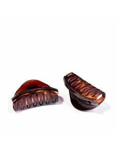 Hair clips Inca Pinza Grande Brown 2 Units