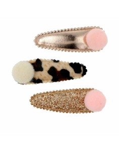 Hair Clips Inca   Pompom 3 Units