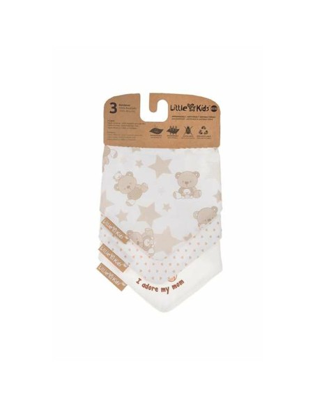 Bib Set Bear 42 x 16 cm 3 Pieces