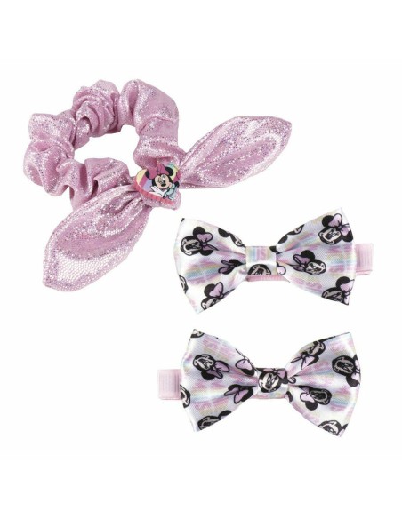 Hair Clips Disney   Pink Minnie Mouse Lasso Set (3 Pieces)