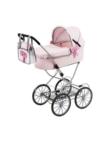 Doll Stroller Reig Dolls Pram Pink 64 cm