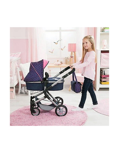 Doll Stroller Reig Combi Neo Pro Navy Blue 63 cm
