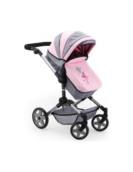 Doll Stroller Reig Pram Neo Pro Grey 57 cm