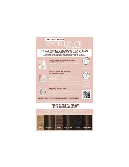 Permanent Dye L'Oreal Make Up Excellence Brown