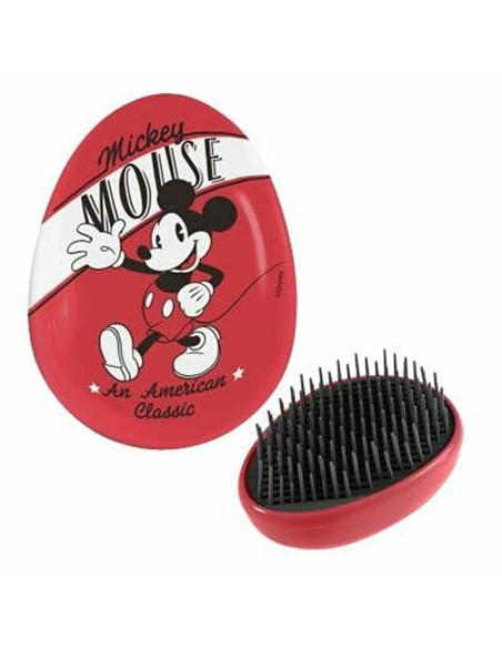 Detangling Hairbrush Disney   Red Mickey Mouse 7 x 9 x 4 cm