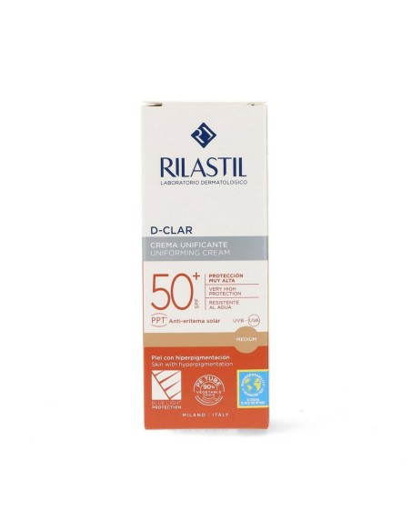 Anti Brown Spot Sun Lotion Rilastil Sun System D-Clar Spf 50+ Medium (40 ml)