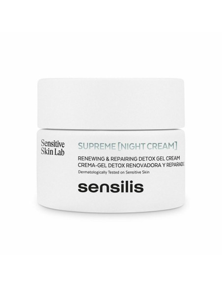 Anti-Wrinkle Night Cream Sensilis Supreme Real Detox 50 ml