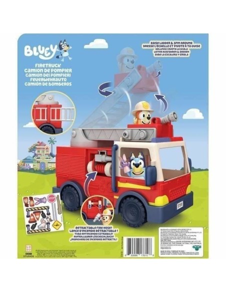 Fire Engine Moose Toys Camión de bomberos de Bluey Red rouge