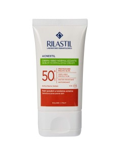 Facial Sun Cream Rilastil Sun System Acnestil Sebum-Regulating Spf 50 (40 ml)