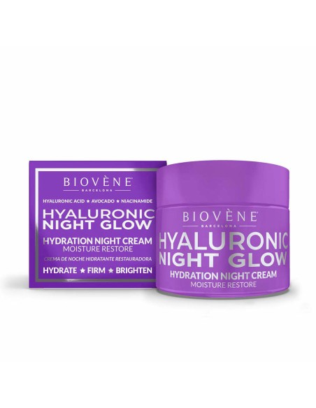 Night Cream Biovène Hyaluronic Night Glow 50 ml