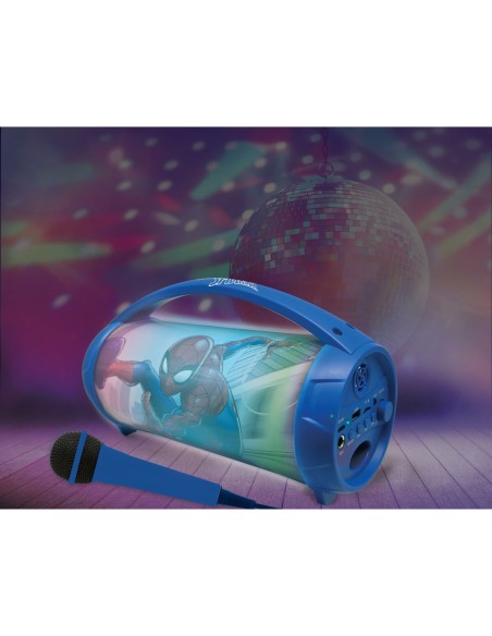 Bluetooth Speaker with Karaoke Microphone Lexibook Spider-Man