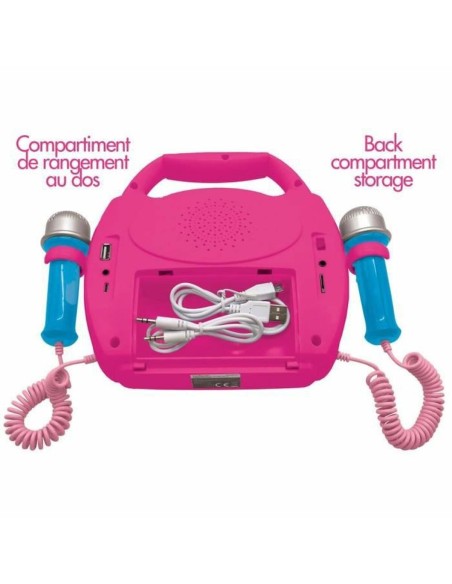 Bluetooth Speaker with Karaoke Microphone Lexibook PRINCESA DE DISNEY