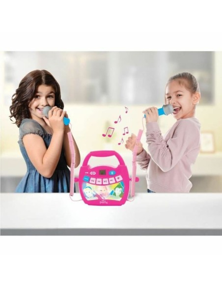 Bluetooth Speaker with Karaoke Microphone Lexibook PRINCESA DE DISNEY