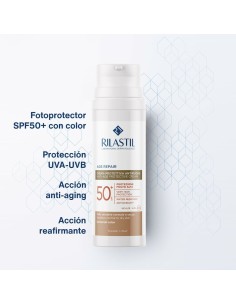 Sun Protection with Colour Rilastil Age Repair SPF 50+ 50 ml Anti-ageing 2