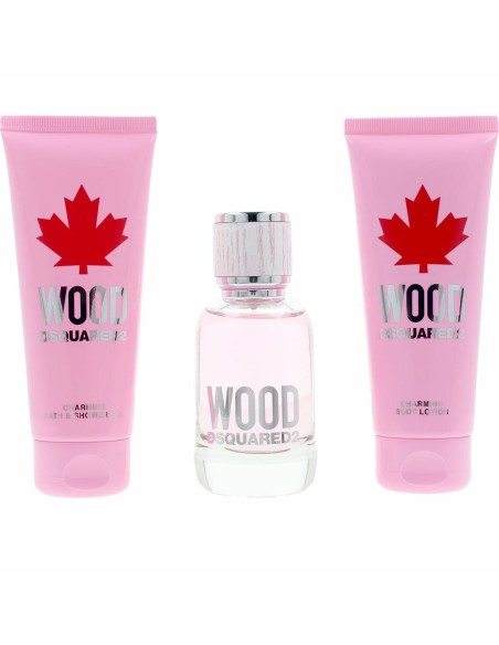 Women's Perfume Set Dsquared2 WOOD POUR FEMME 3 Pieces