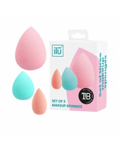Make-up Sponge Ilū Esponjas Lote Multicolour 3 Pieces