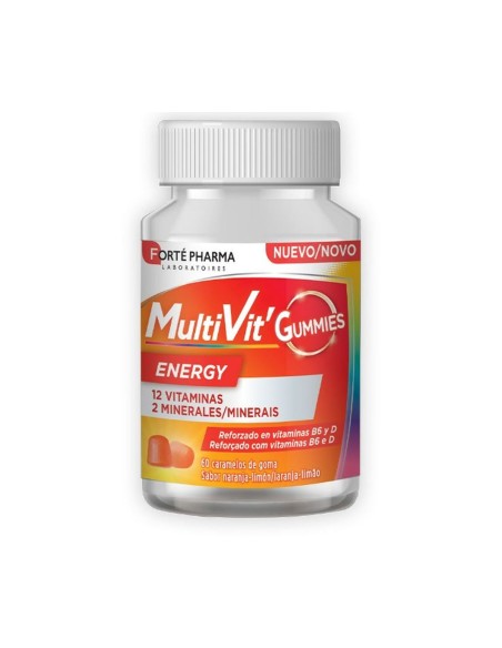 Food Supplement Forté Pharma Multivit Energy Gums 60 Units