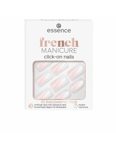 False nails Essence French Self-adhesives Reusable Nº 02 Babyboomer style (12 Units)