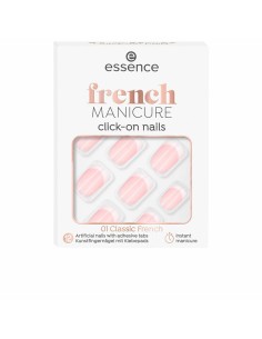 False nails Essence French Self-adhesives Reusable Nº 01 Classic french (12 Units)
