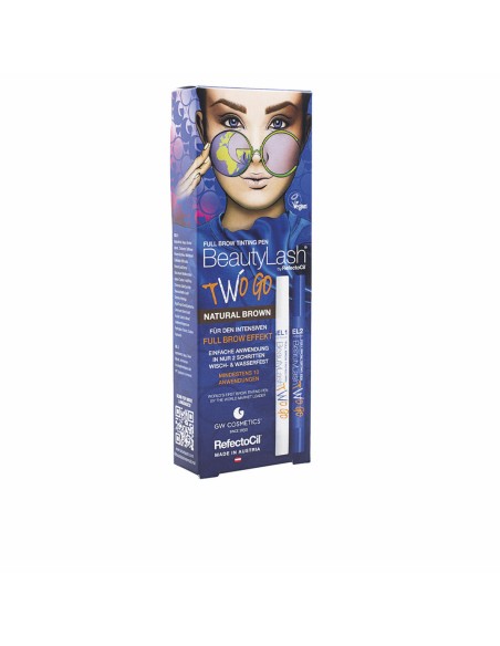 Eyelash Dye RefectoCil BeautyLash Two Go Natural Brown 2 Pieces