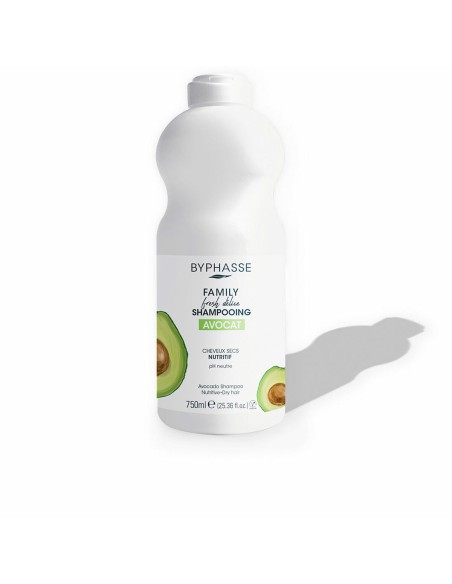 Nourishing Shampoo Byphasse Family Fresh Delice Dry Hair Avocado (750 ml)
