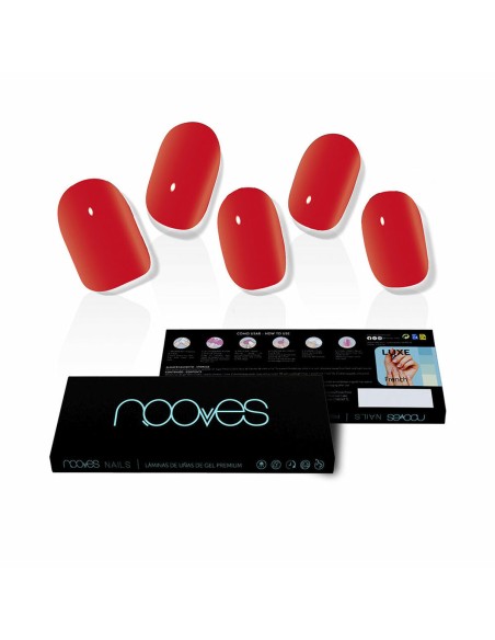 False nails Nooves Crimson red Gel Self-adhesives Red