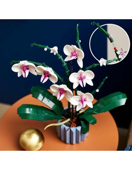 Construction set Lego 10311 ORQUÍDEA Blue Multicolour 608 Pieces
