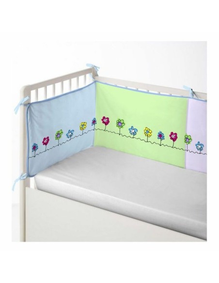 Cot protector Cool Kids Patch Garden (60 x 60 x 60 + 40 cm)