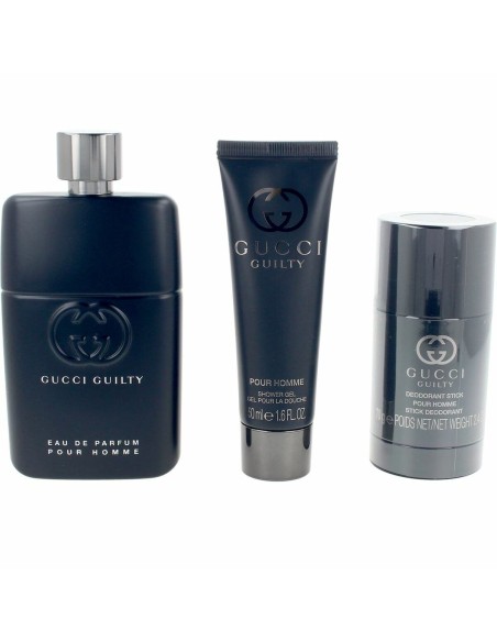 Men's Perfume Set Gucci GUILTY POUR HOMME 3 Pieces