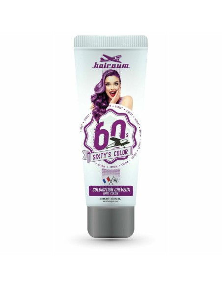 Semi-permanent Colourant Hairgum Sixty's Color Violet (60 ml)