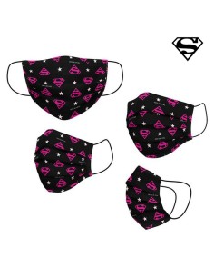 Hygienic Reusable Fabric Mask DC Super Hero Girls Children's Black