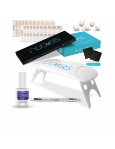 Manicure Set Nooves Premium Beige Gel Nail Strips 8 Pieces