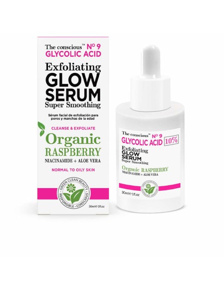 Exfoliating Serum The Conscious Glycolic Acid Raspberry 30 ml
