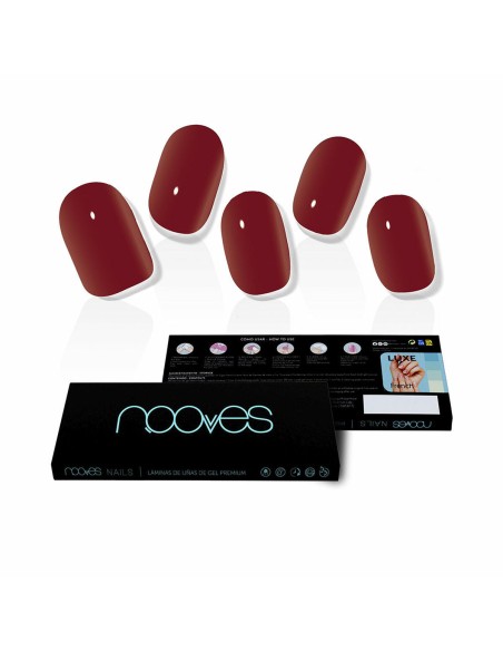 False nails Nooves Midnight rain Gel Self-adhesives Red