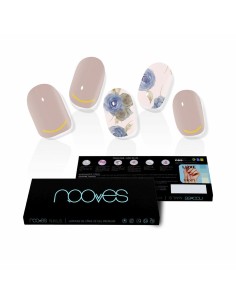 False nails Nooves Elegant Floral Gel Self-adhesives metal
