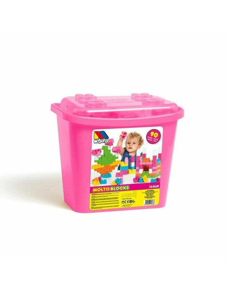 Boat with Building Blocks Moltó Blocks (90 pcs)